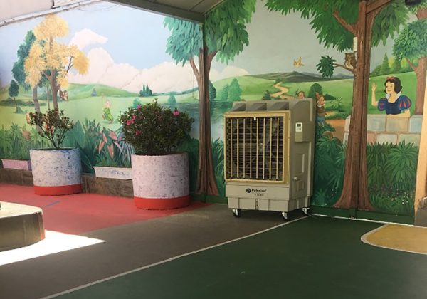 Climatizador Portátil em Escola