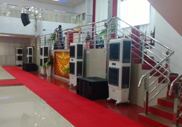 Climatizador Portátil em Igreja