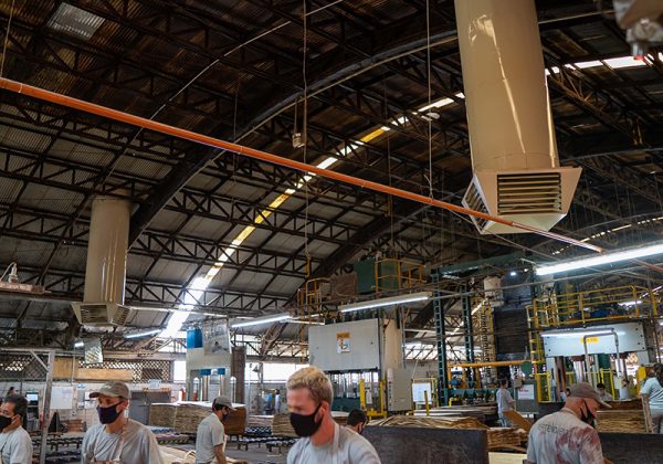 Climatizador de Teto em Indústria