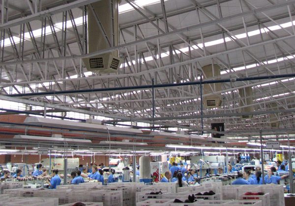 Climatizador de Teto em Indústria